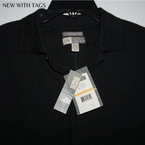 Joseph Abboud Black Textured Luxury Polo